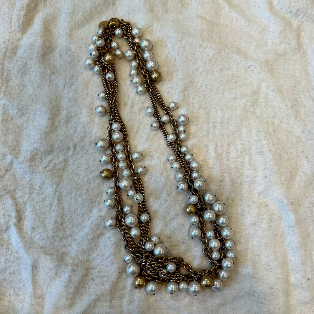 Stella & Dot Gabriella Pearl Necklace